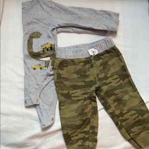 Baby boy dinosaur outfit